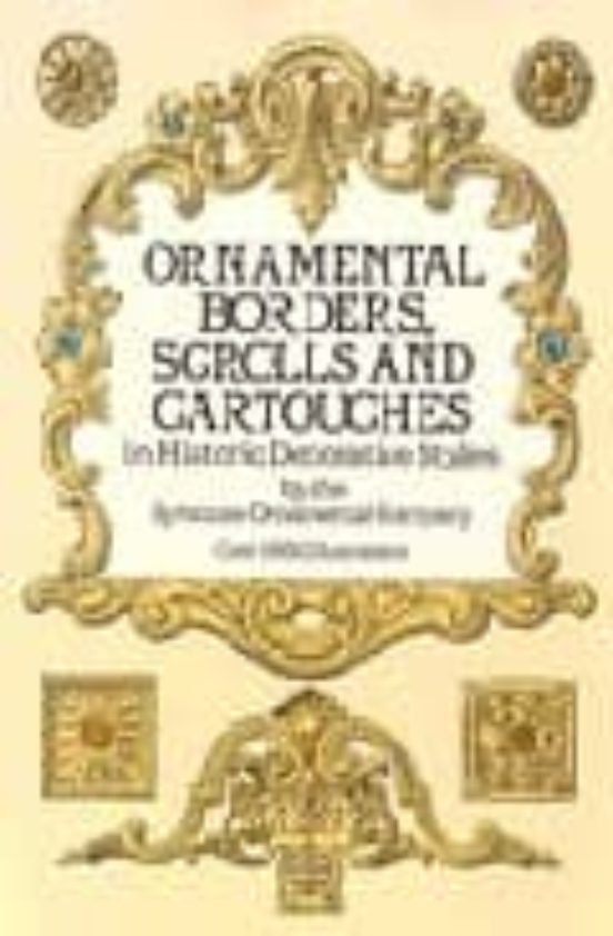 Ornamental Borders Scrolls And Cartouches In Historic Decorative Style