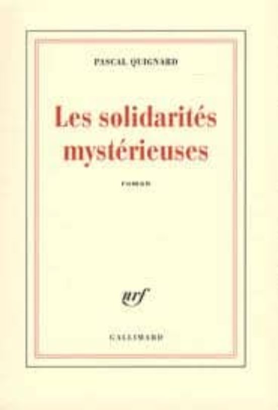 Les Solidarites Mysterieuses