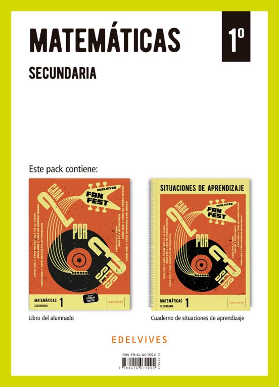 Matemáticas 1.º ESO + Cuaderno Situaciones de Aprendizaje Fanfest 2026