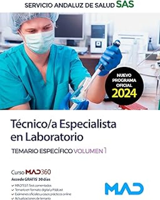 Técnico/a Especialista En Laboratorio. Temario Específico Vol. 1 Servi