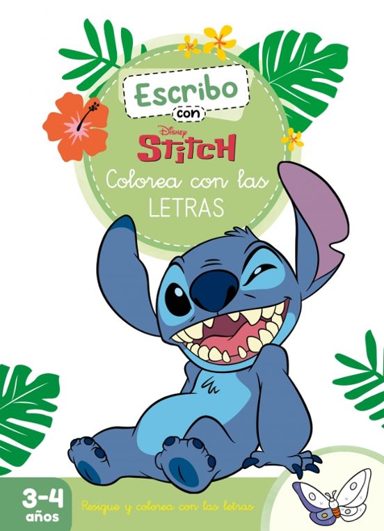 Escribo Con Stitch. Colorea Con Las Letras