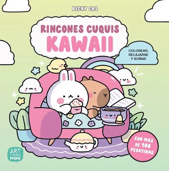 Rincones Cuquis Kawaii. Colorear Relajarse Y Soñar