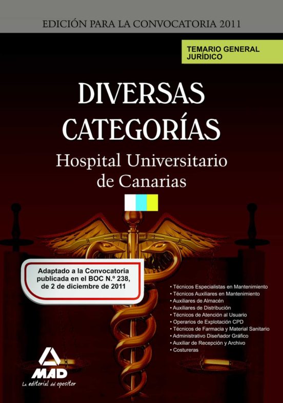 Temario General Juridico Para Diversas Categorias Del Complejo Ho Spit