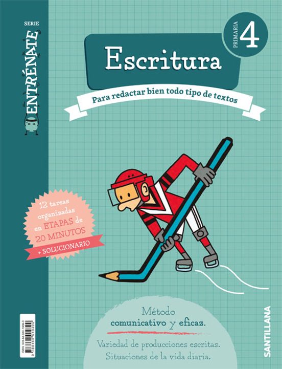 Entrénate. Cuaderno Escritura 4 Primaria