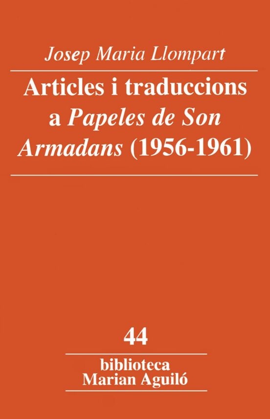 Articles I Traduccions A Papeles De Son Armadans