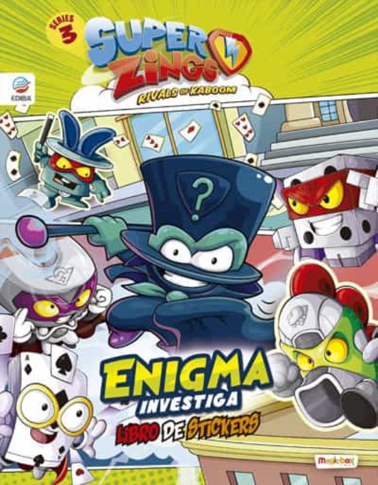 Superzings Serie 3 Libro De Pegatinas Enigma Investiga + Superzing Pla