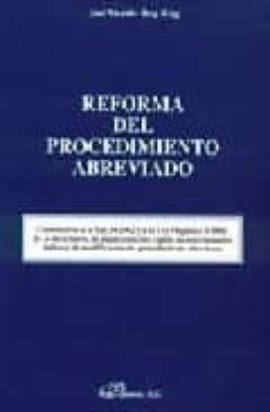 Reforma Del Procedimiento Abreviado