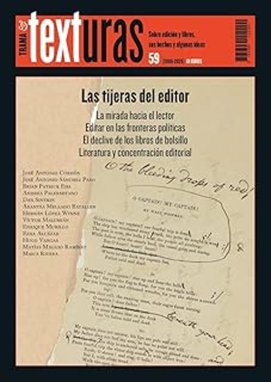 Texturas 59: Las Tijeras Del Editor