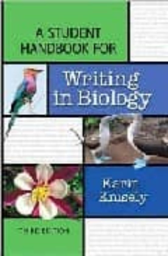 A Student Handbook For Writing In Biology