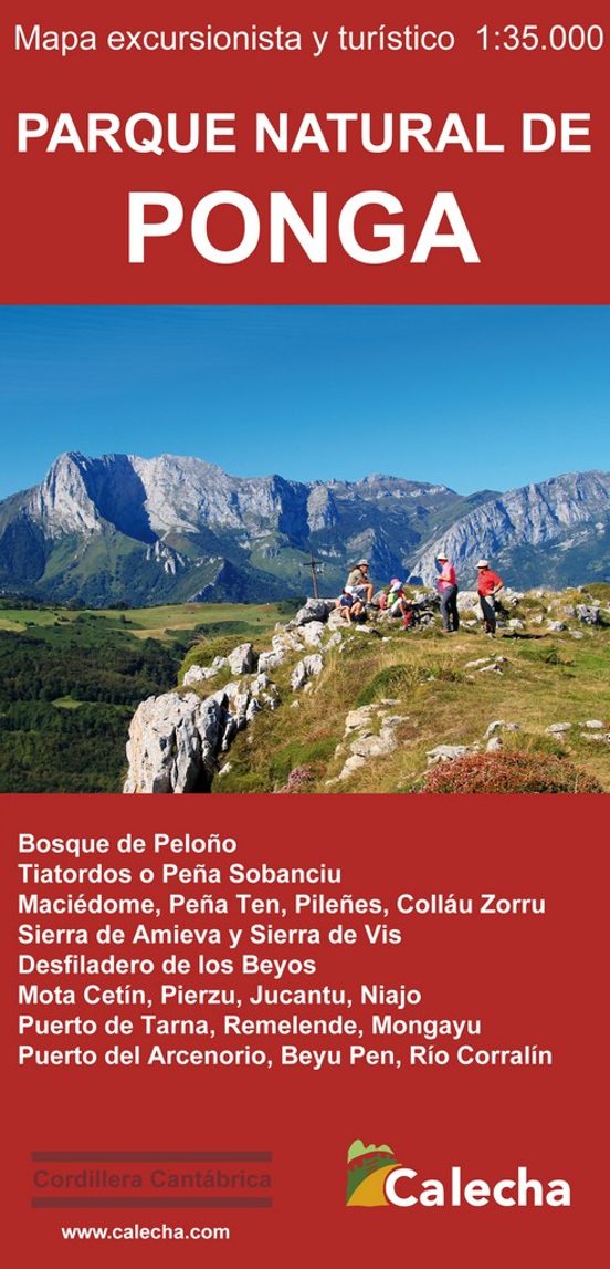 Parque Natural De Ponga. Mapa Excursionista Y Turístico