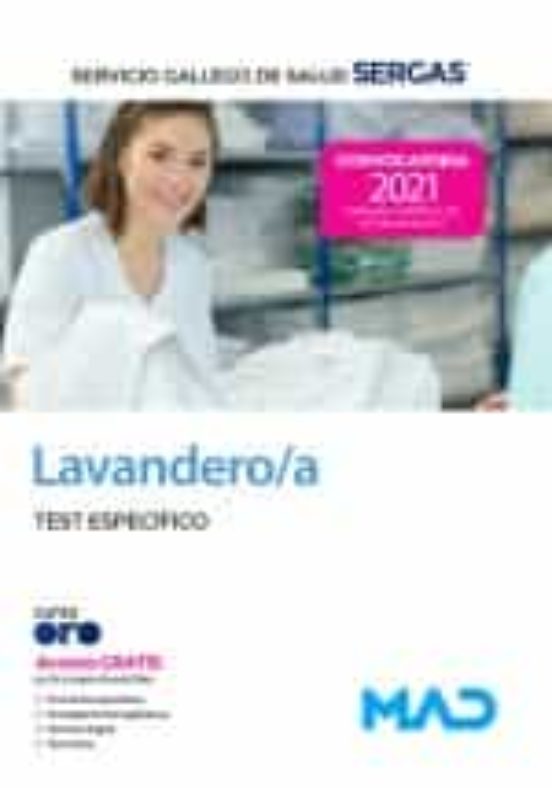 Lavandero/a Del Servicio Gallego De Salud 2021. Test Especifi