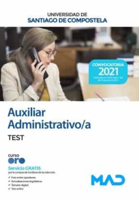 Auxiliar Administrativo/a De La Universidad De Santiago De Compostela. Test