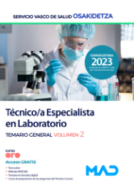 Técnico/a Especialista En Laboratorio. Temario Vol. 2
