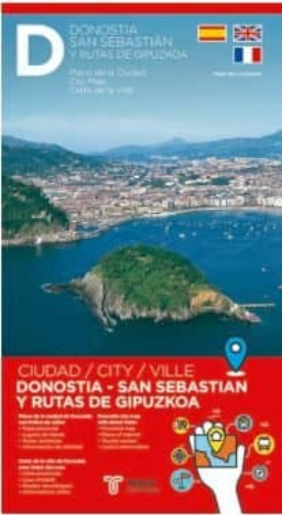 Donostia-san Sebastian Y Rutas De Gipúzkoa Escala 1:5.000 Español Ing