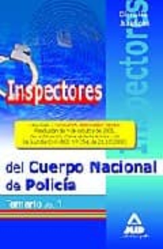 Inspectores del Cuerpo Nacional de Policia. Temario Volumen i. Ci Enci