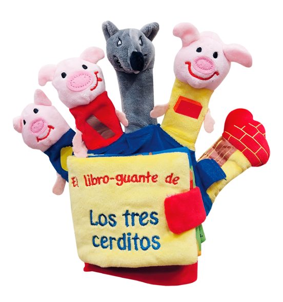 Libro Guante. Los 3 Cerditos Y El Lobo