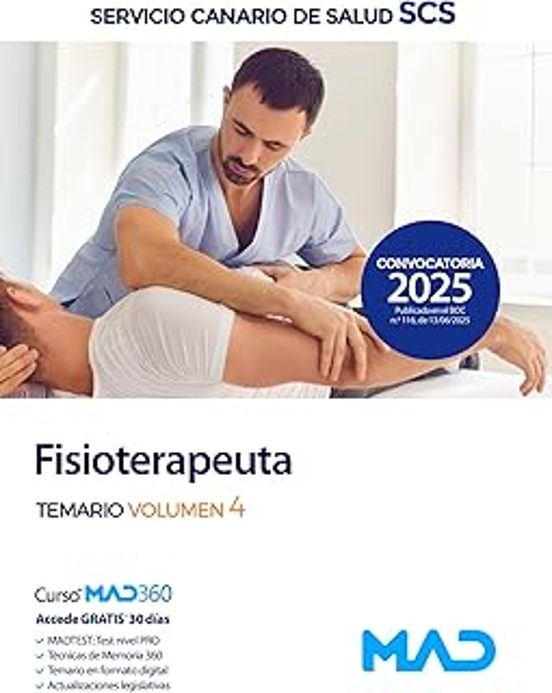 Fisioterapeuta Del Servicio Canario De Salud. Temario Volumen 4