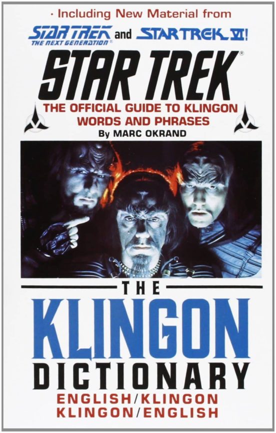 The Klingon Dictionary: English/klingon Klingon/english