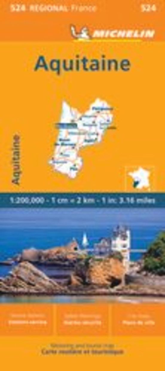Mapa Regional Aquitaine 10524