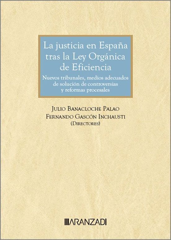 La Justicia En España Tras La Ley Organica De Eficiencia