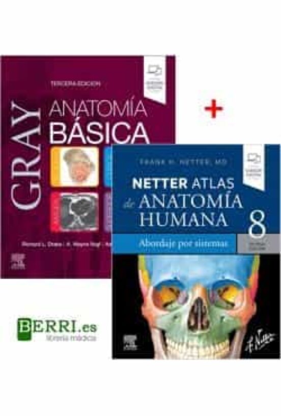 Lote Anatomia: Gray Anatomía Básica + Atlas Por Sistemas