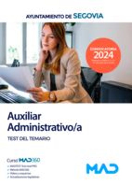 Auxiliar Administrativo/a Del Ayuntamiento De Segovia. Test Del Temario