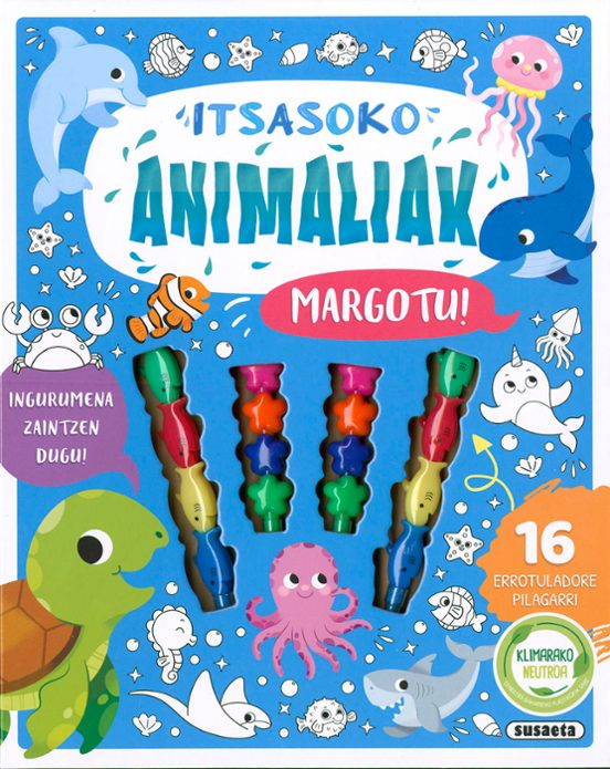 Itsasoko Animaliak. Margotu!