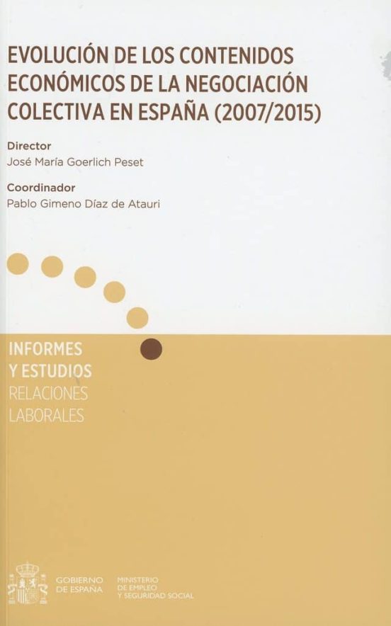 Evolución De Los Contenidos Económicos De La Negociación Colectic A En