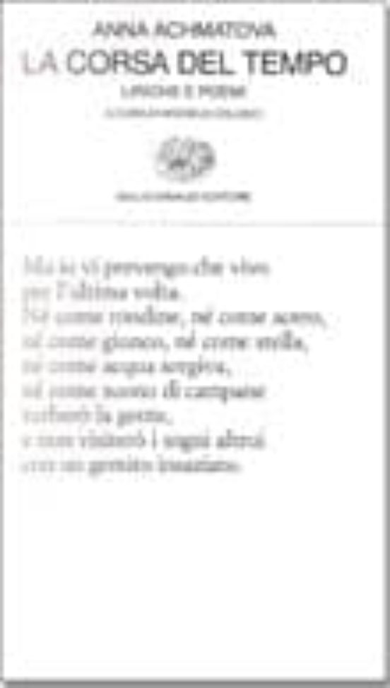 La Corsa del Tempo Liriche e Poemi