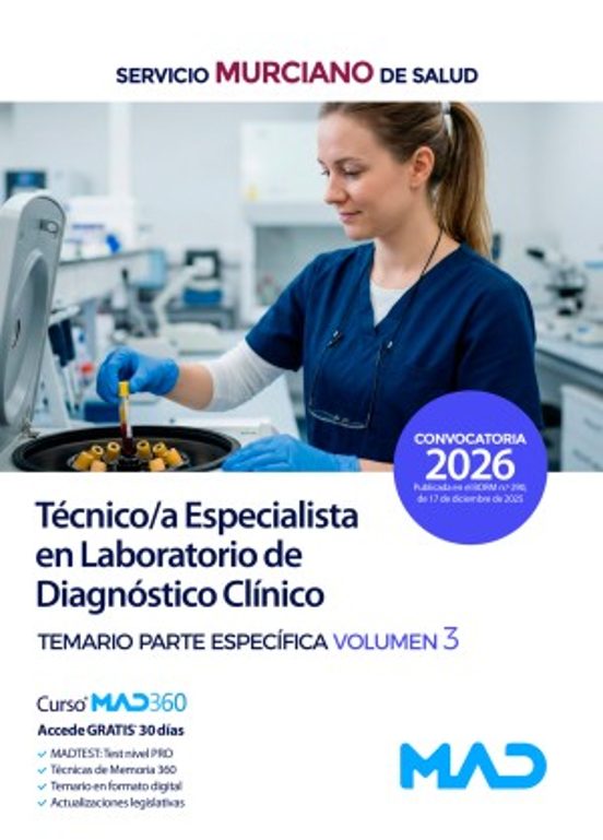 Técnico/a Especialista En Laboratorio De Diagnóstico Clínico. Temario