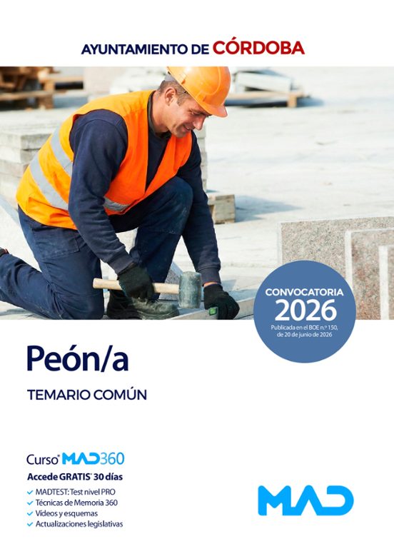 Peón/a. Temario común. Ayuntamiento de Córdoba