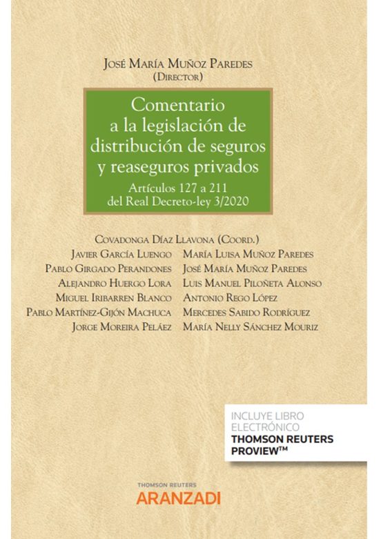 Comentario A La Legislación De Distribución De Seguros Y Reaseguros Pr