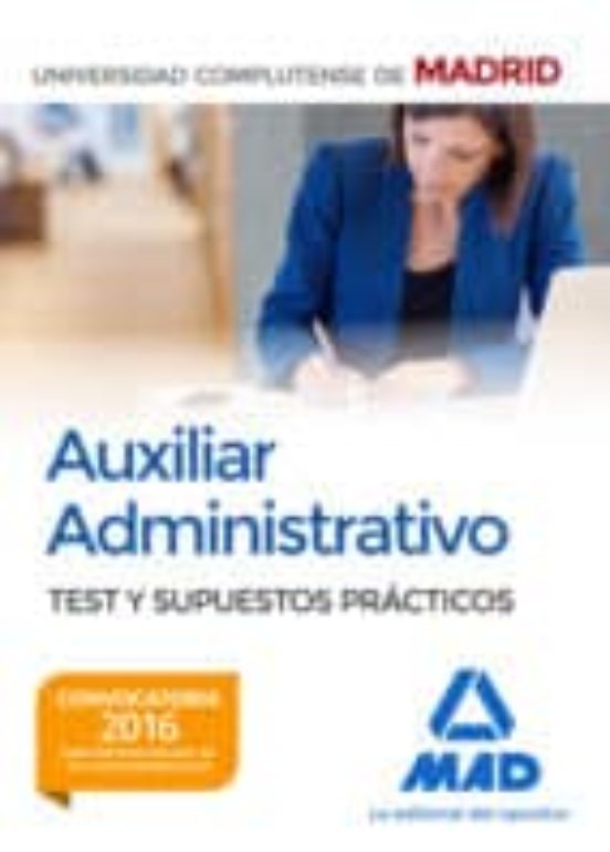 Auxiliar Administrativo De La Universidad Complutense De Madrid: Test