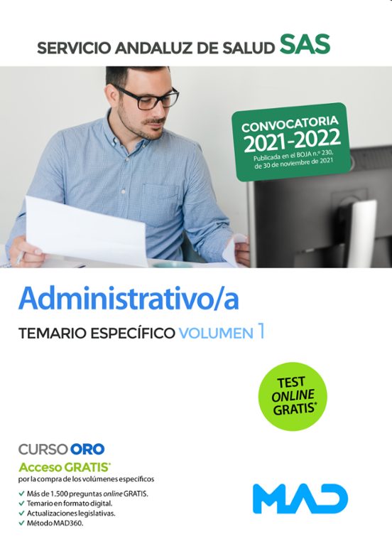 Administrativo/a Del Servicio Andaluz De Salud. Temario Específico Volumen 1