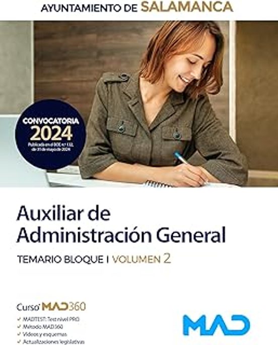 Auxiliar De Administración General Del Ayuntamiento De Salamanca . Tem