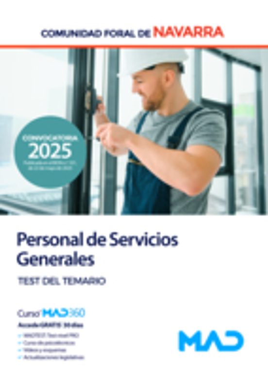 Personal De Servicios Generales De La Administración De La Comunidad Foral De Navarra. Test Del Temario