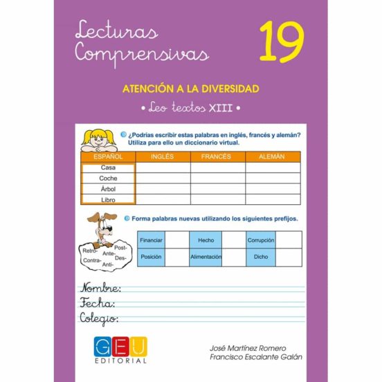 Lecturas Comprensivas 19: Atencion A La Diversidad