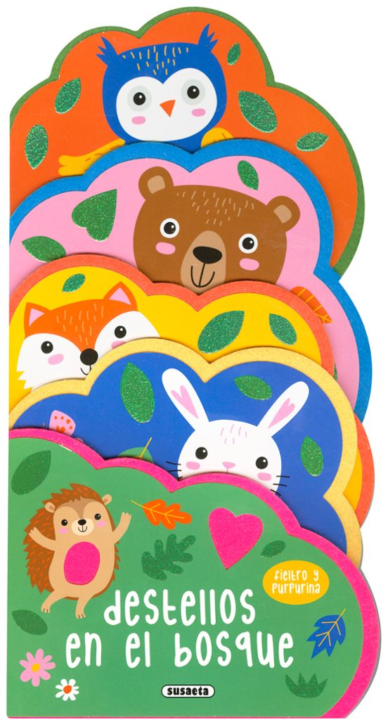 Destellos En El Bosque. Fieltro Y Purpurina