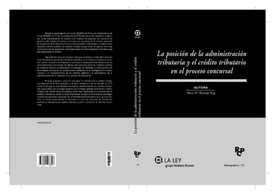 La Posición De La Administración Tributaria Y El Crédito Tributario En El Proceso Concursal