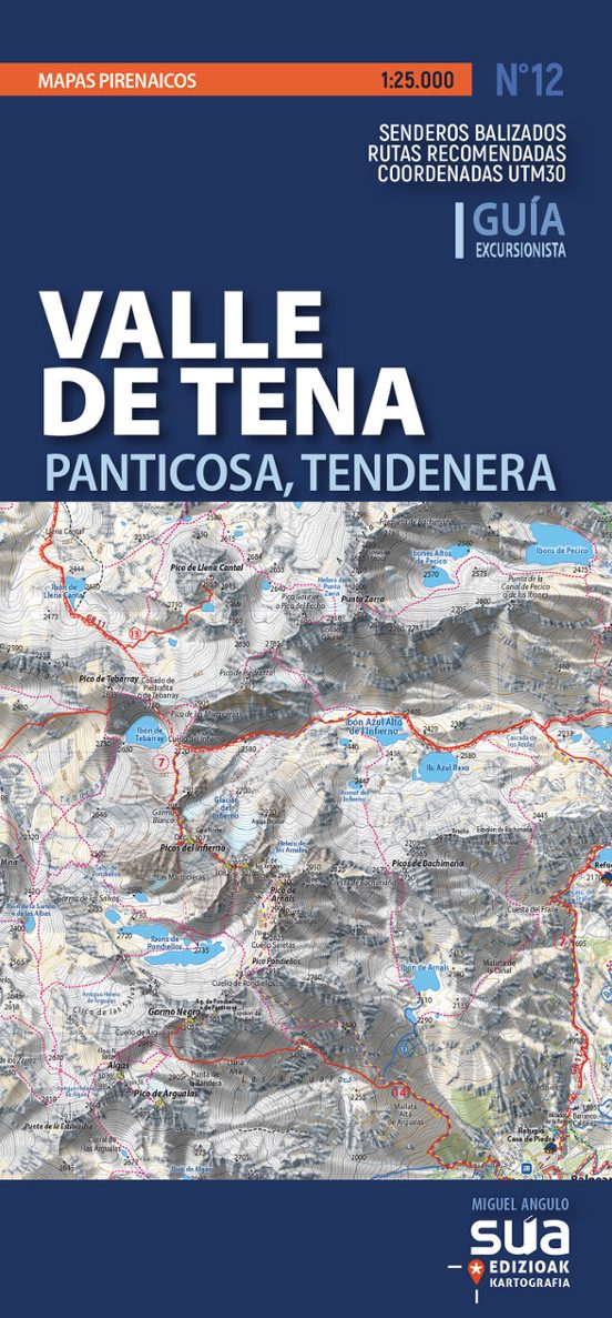Valle De Tena. Mapas Pirenaicos