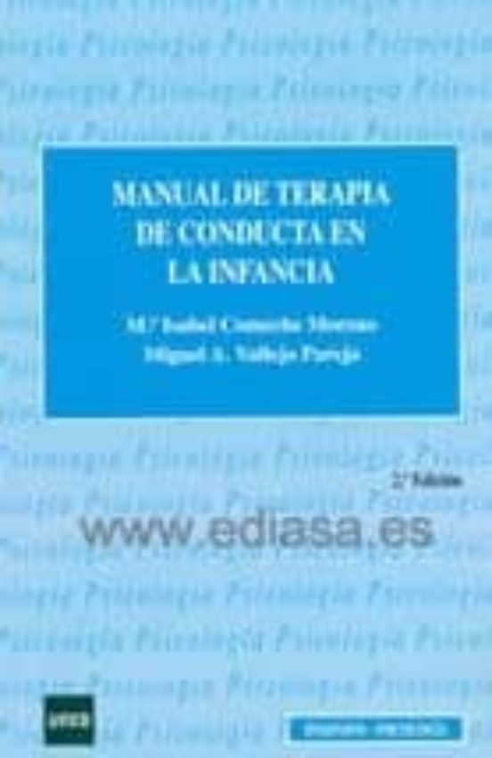 Manual de terapia de conducta en la infancia