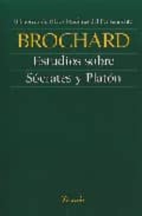 Estudios sobre Socrates y Platon