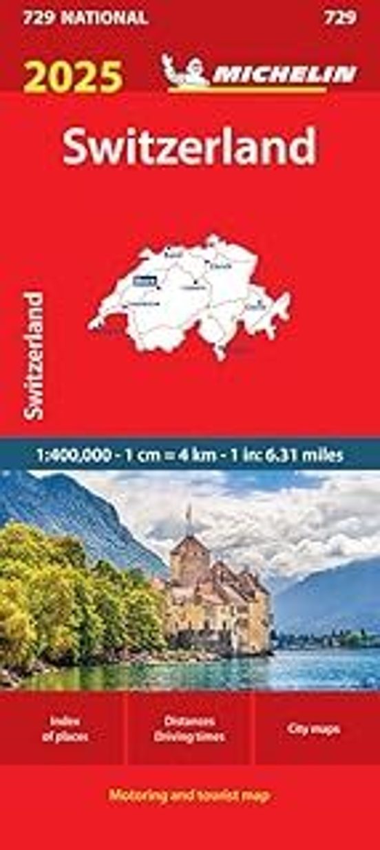 Switzerland 2025 - Michelin National Map 729