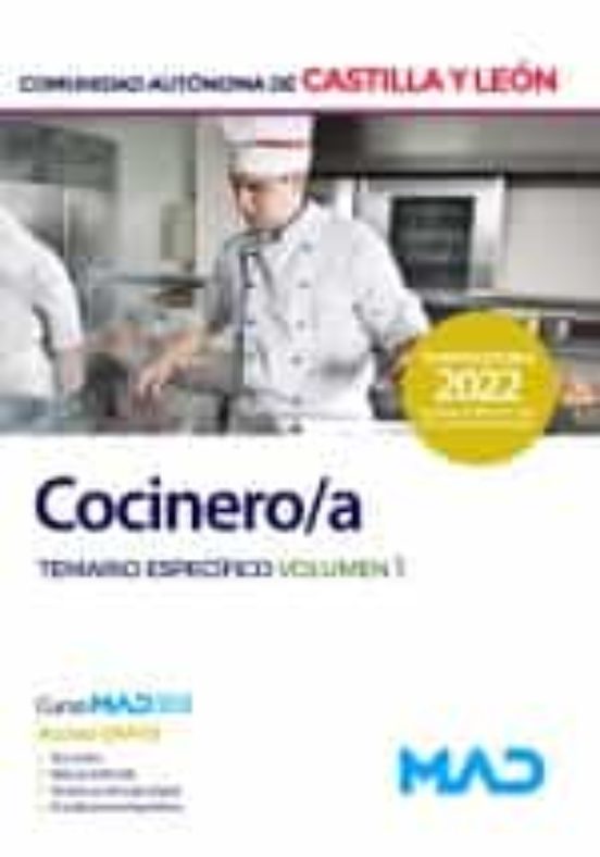 Cocinero De La Administración De La Comunidad De Castilla Y León. Temario Específico Volumen 1