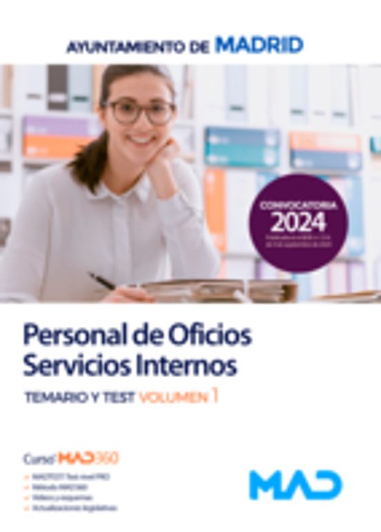 Personal De Oficios Servicios Internos. Temario Volumen 1 Y Test
