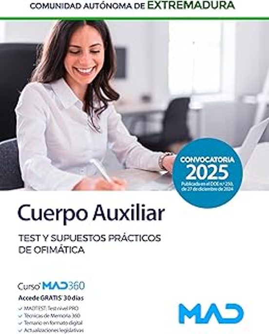 Cuerpo Auxiliar De La Administración. Comunidad Autonoma De Extremadur