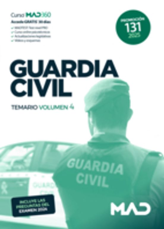 Guardia Civil Promoción 131. Temario Volumen 4