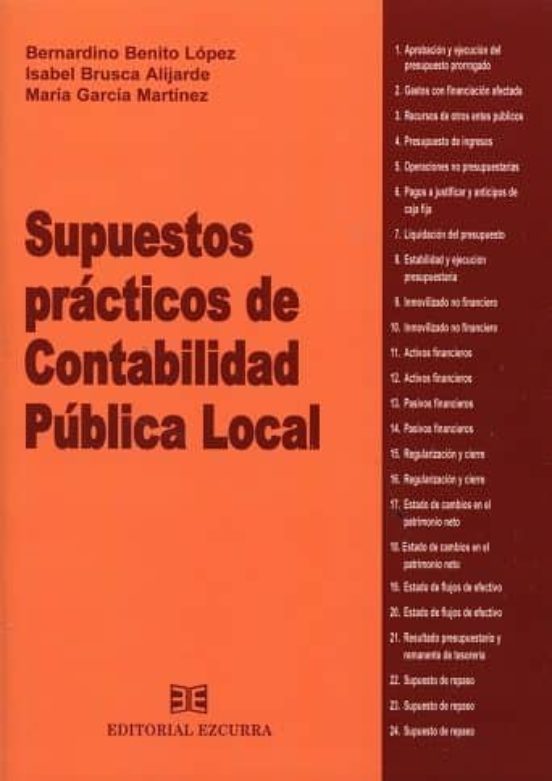 Supuestos Prácticos De Contabilidad Pública Local