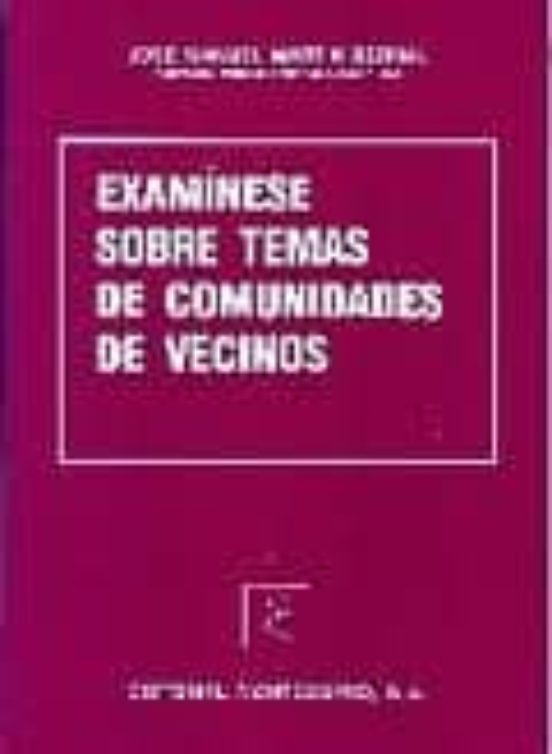 Examinese Sobre Temas De Comunidades De Vecinos