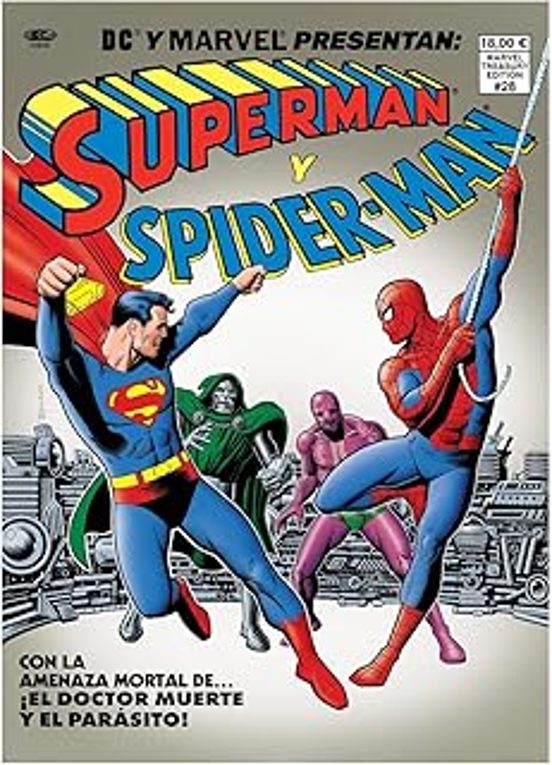 Superman y Spiderman. Portada de Brian Bolland